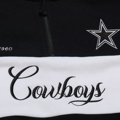 Dallas Cowboys Women's Quarter-Zip Jacket Black