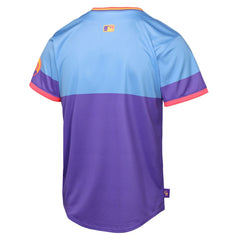 MLB Colorado Rockies Nike Youth 2025 City Connect Limited Jersey - Purple/Light Blue