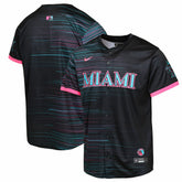 MLB Miami Marlins Youth 2025 City Connect Limited Jersey - Black