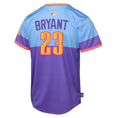 MLB Kris Bryant Colorado Rockies Nike Youth 2025 City Connect Limited Player Jersey - Purple/Light Blue