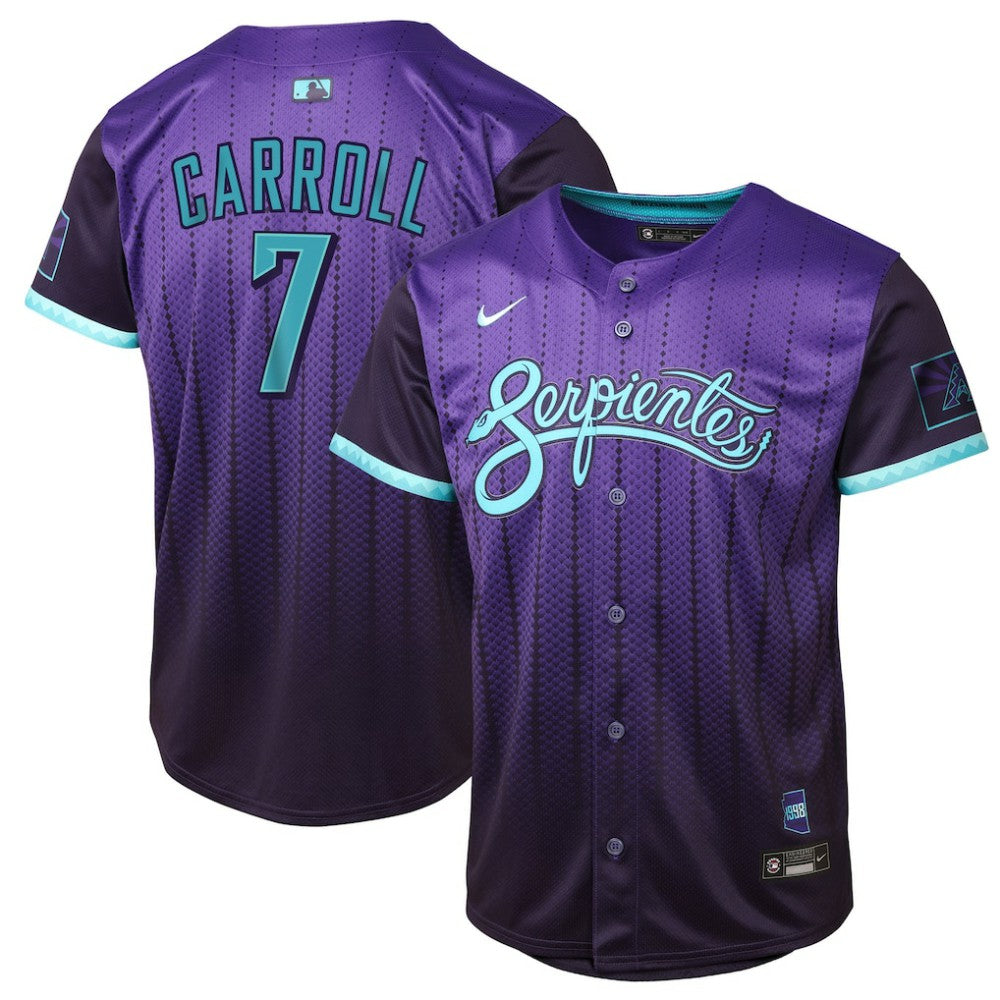 MLB Corbin Carroll Arizona Diamondbacks Nike Youth 2025 City Connect Limited Player Jersey - Purple