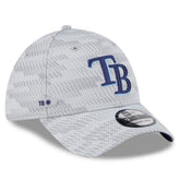 Tampa Bay Rays New Era 2025 MLB Clubhouse 39THIRTY Flex Hat - Gray Hats
