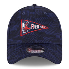 Boston Red Sox New Era 2025 MLB Clubhouse 39THIRTY Flex Hat - Navy Hats