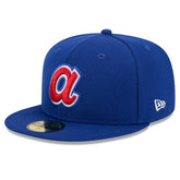 Atlanta Braves New Era 2025 MLB Clubhouse 59FIFTY Fitted Hat - Royal Hats