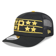 Pittsburgh Pirates New Era 2025 Batting Practice 9SEVENTY Stretch-Snap Trucker Hat - Black Hats