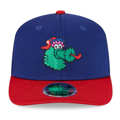 Philadelphia Phillies New Era 2025 Batting Practice 9SEVENTY Stretch-Snap Trucker Hat - Royal/Red Hats