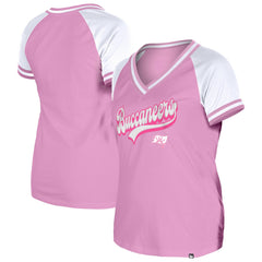 Tampa Bay Buccaneers New Era Women's Mommy & Me V-Neck T-Shirt Pink