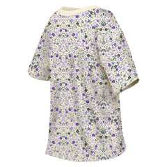 Baltimore Ravens New Era Women's Glam Game Floral Scoop Neck T-Shirt Cream