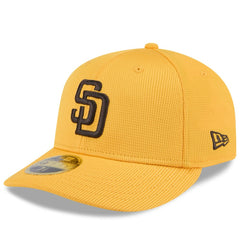 San Diego Padres New Era 2025 Spring Training Low Profile 59FIFTY Fitted Hat - Gold Hats