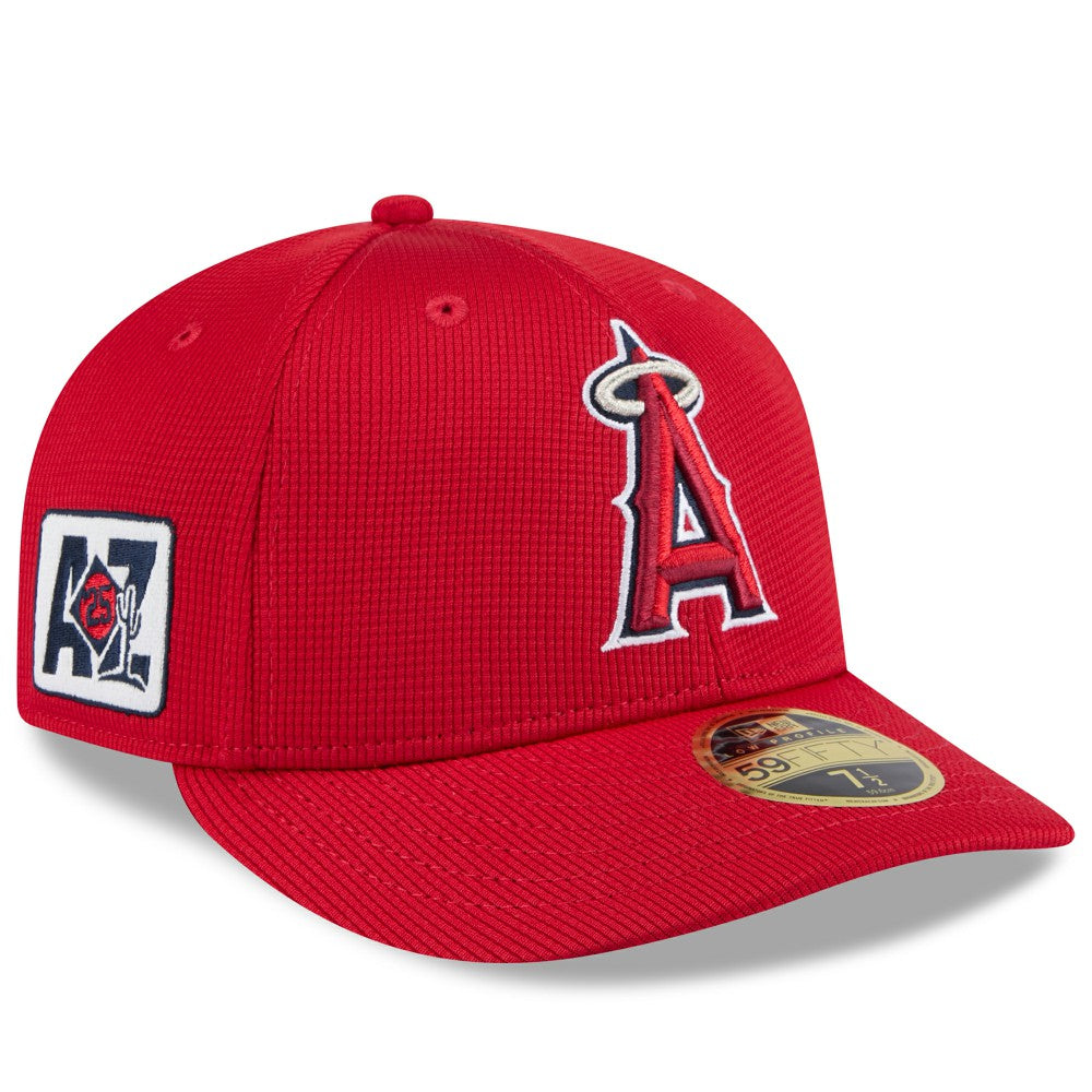 Los Angeles Angels New Era 2025 Spring Training Low Profile 59FIFTY Fitted Hat - Red Hats