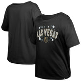 NHL Vegas Golden Knights New Era Girl's Youth Flip Sequin T-Shirt - Black