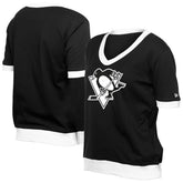 NHL Pittsburgh Penguins New Era Women's Game Day Rhinestuds T-Shirt - Black