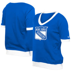 NHL New York Rangers New Era Women's Game Day Rhinestuds T-Shirt - Blue