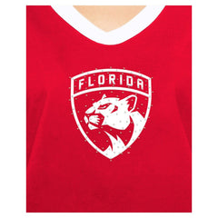 NHL Florida Panthers New Era Women's Game Day Rhinestuds T-Shirt - Red