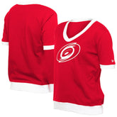 NHL Carolina Hurricanes New Era Women's Game Day Rhinestuds T-Shirt - Red