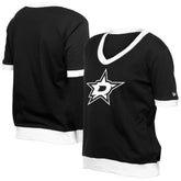 NHL Dallas Stars New Era Women's Game Day Rhinestuds T-Shirt - Black
