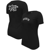 Brooklyn Nets Stadium Essentials Women's Origins Script T-Shirt Black