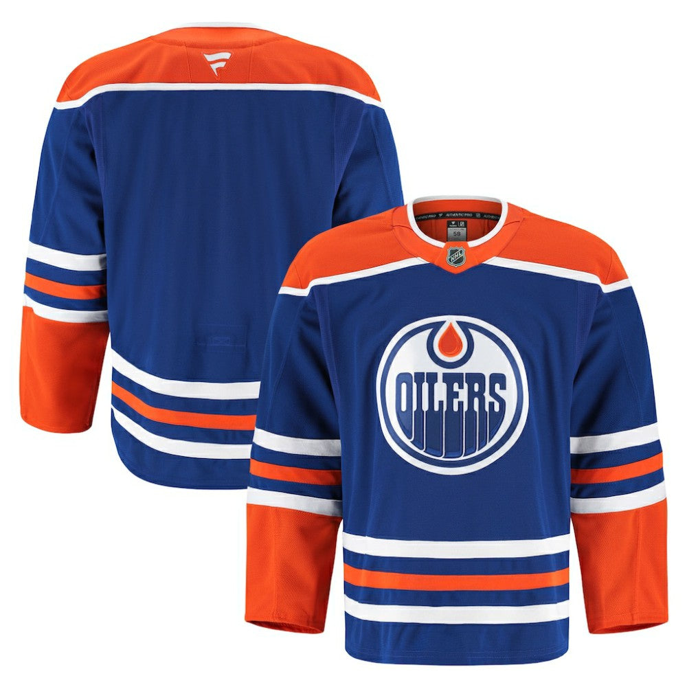 NHL Edmonton Oilers Fanatics Home Authentic Pro Jersey - Royal
