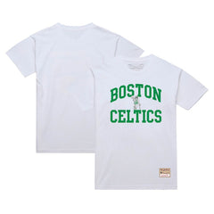 Boston Celtics Hardwood Classics Vintage Warm Up T-Shirt White