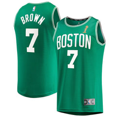 NBA Jaylen Brown Boston Celtics 2024 NBA Finals Champions Fast Break Replica Player Jersey - Kelly Green - Icon Edition