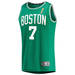 NBA Jaylen Brown Boston Celtics 2024 NBA Finals Champions Fast Break Replica Player Jersey - Kelly Green - Icon Edition