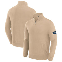 Dallas Cowboys J. Palmer Franchise Quarter-Zip Sweater Tan