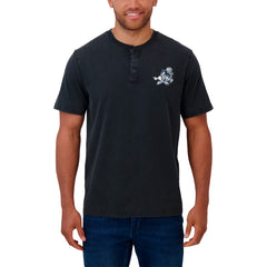 Dallas Cowboys Darius Rucker Collection Washed Henley T-Shirt Black