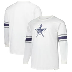 Dallas Cowboys '47 Big & Tall Premier Brex Long Sleeve T-Shirt White
