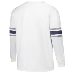 Dallas Cowboys '47 Big & Tall Premier Brex Long Sleeve T-Shirt White