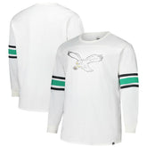Philadelphia Eagles '47 Big & Tall Premier Brex Long Sleeve T-Shirt White