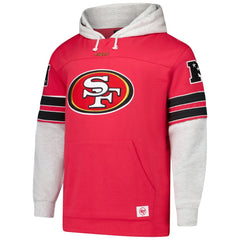 San Francisco 49ers '47 Big & Tall Lacer Pullover Hoodie Scarlet