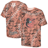 Baltimore Orioles Youth Slide Score Bold T-Shirt - Orange T-shirts