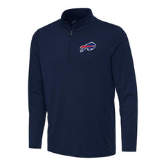Buffalo Bills Antigua Reprocess Quarter-Zip Top Navy