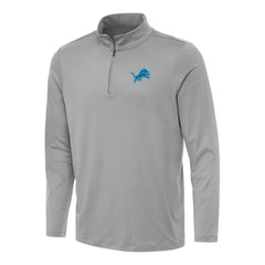 Detroit Lions Antigua Reprocess Quarter-Zip Top Gray