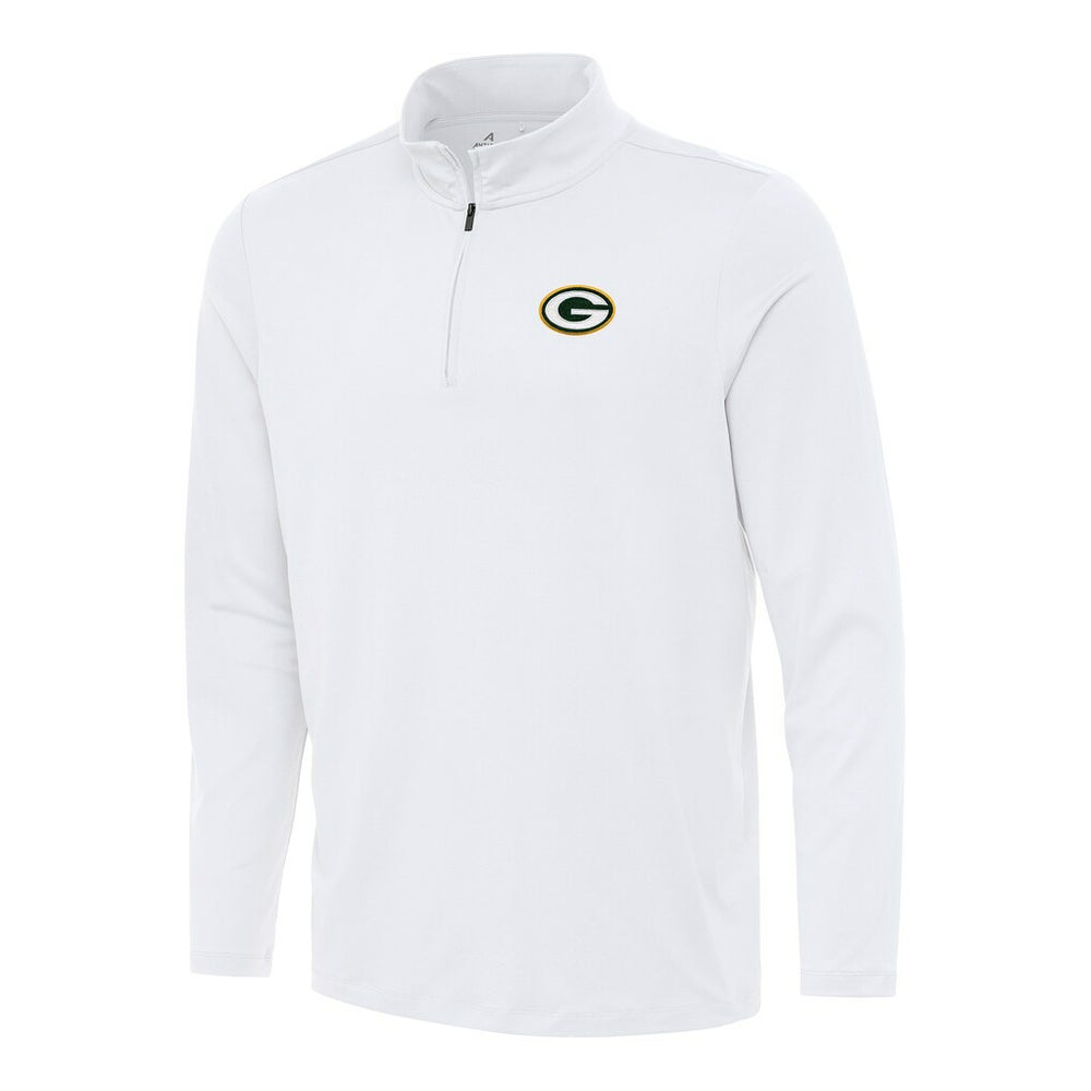 Green Bay Packers Antigua Reprocess Quarter-Zip Top White