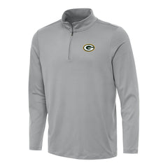 Green Bay Packers Antigua Reprocess Quarter-Zip Top Gray