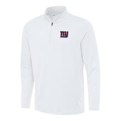 New York Giants Antigua Reprocess Quarter-Zip Top White