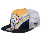 Pittsburgh Steelers New Era Throwback Dye Golfer Snapback Hat Gold/Black