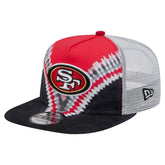 San Francisco 49ers New Era Throwback Dye Golfer Snapback Hat Scarlet/Black