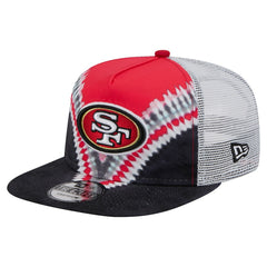 San Francisco 49ers New Era Throwback Dye Golfer Snapback Hat Scarlet/Black