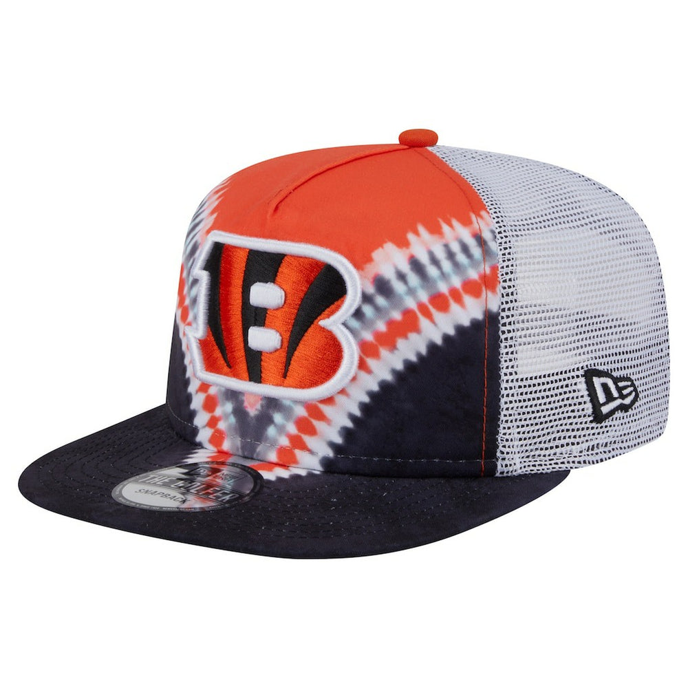 Cincinnati Bengals New Era Throwback Dye Golfer Snapback Hat Orange/Black