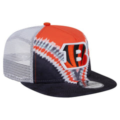 Cincinnati Bengals New Era Throwback Dye Golfer Snapback Hat Orange/Black