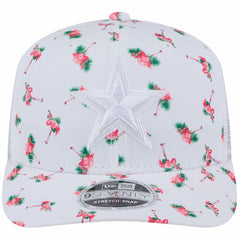Dallas Cowboys New Era Adventure Flamingo Pattern 9SEVENTY Stretch-Snap Hat White
