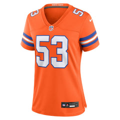 NFL Randy Gradishar Denver Broncos Women's Mile High Collection 1977 Throwback Retired Player Game Jersey - Orange