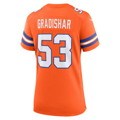 NFL Randy Gradishar Denver Broncos Women's Mile High Collection 1977 Throwback Retired Player Game Jersey - Orange