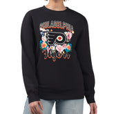 NHL Philadelphia Flyers G-III 4Her by Carl Banks Women's Flower Logo Pullover Sweatshirt - Black