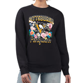 NHL Pittsburgh Penguins G-III 4Her by Carl Banks Women's Flower Logo Pullover Sweatshirt - Black