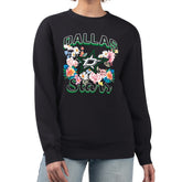 NHL Dallas Stars G-III 4Her by Carl Banks Women's Flower Logo Pullover Sweatshirt - Black