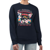 NHL Florida Panthers G-III 4Her by Carl Banks Women's Flower Logo Pullover Sweatshirt - Navy