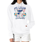 NHL St. Louis Blues G-III 4Her by Carl Banks Women's Flower Logo Pullover Hoodie - White